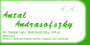 antal andrasofszky business card