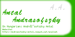 antal andrasofszky business card